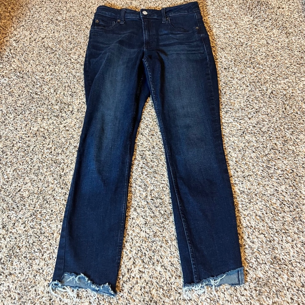 GAP High Rise Universal Legging Raw Hem Size 4 27 REGULAR Skinny Straight